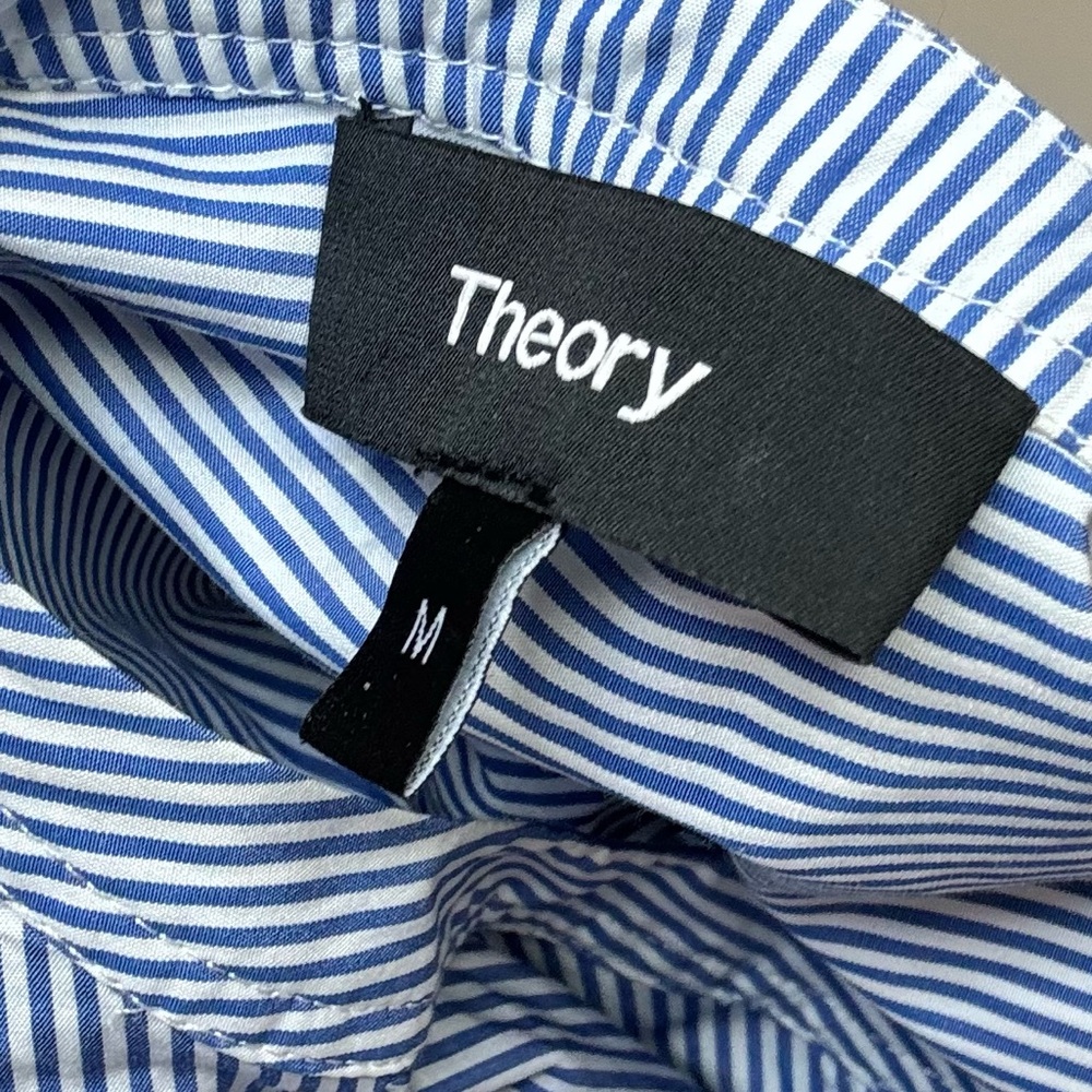 Theory Ofeliah Taff Stripe Top - Picture 12 of 16